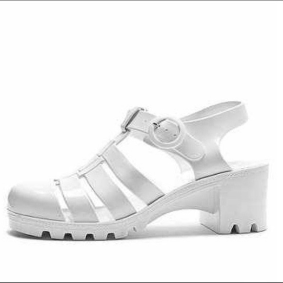 chunky jelly sandals